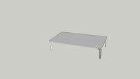 MESA DE CENTRO AMPLAS RETANGULAR 1600X800X300mm