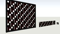 Metal Secondary Skin CNC / Lasser cutting 35x35 Modular