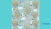 PAPEL DE PAREDE FLORESTA AZUL - MIMOO TOYS