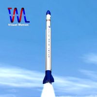 Iranian Safir2 Block I Rocket 3D Model