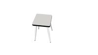 Tabouret Marcel – uni Gris Perle Pieds Blancs.skp