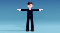 Minimal Man Cartoon Character 01