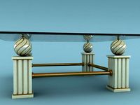 Coffee table T539D 3D Model