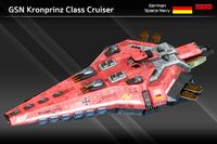 Spaceship GSN Kronprinz Class Cruiser