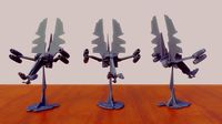 Wing Blade Hunter Interceptor 3D Print Ready - .ZPR, .OBJ, .STL files