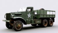 Cargo Truck US White 666