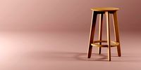 Bar Stool - 1.3 Stool By Zeitraum - Replica 3D model