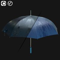 Wet Umbrella 3D model