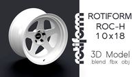 Rotiform ROC-H Hoonigan Rim/Wheel 3D Model