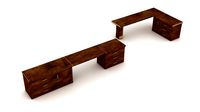 3D wooden ship tables 02
