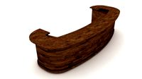 wooden reception model