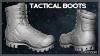 Tactical Boots .ZTL HIGHPOLY