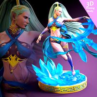 Shiva FF7 Remake 3D printing ready fanart