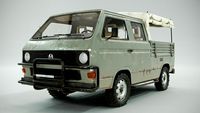 PBR 3D model - Volkswagen T3 - army car project. High poly, 32 UDIMs. Dirty and clean textures.