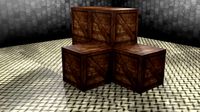 WOODEN BOXES LOW POLY GAMEREADY