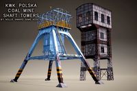 KWK Polska Coal Mine Shaft Towers