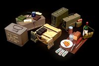 Military pouchs, boxes and others itemsers