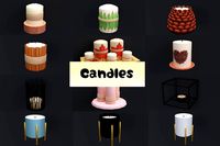 Stylized candles pack