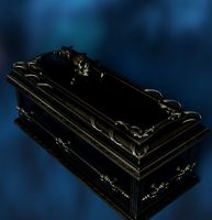 Coffin Vampire decor