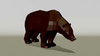 Low poly bear