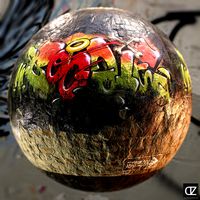 PBR - BEAUTIFUL GRAFFITI WALL 1 - 4K MATERIAL