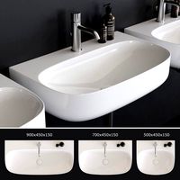 Scarabeo Ceramiche Moon washbasin art.5507 art.5508 art.5509 (108460)