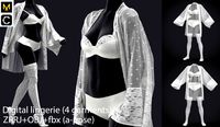 Digital lingerie (4 garments)