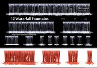 collection waterfall Fountains cascade - 12