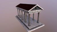 Roman Building 3D Model