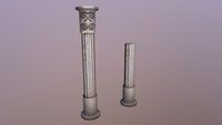 Low Poly Roman Column 3D Model