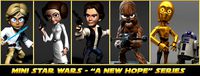 Mini Star Wars Series 1 - "A New Hope" figures