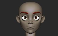 Stylized Base head for Zbrush and exported OBJ for other 3D software
