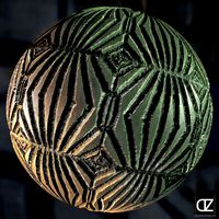 PBR - SCIFI ALIEN WALL, SPACESHIP, CAVERN - 4K MATERIAL