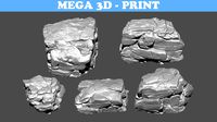 Rock 3D Model Pack B 3D print model