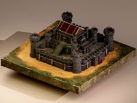 Medieval Castle Level 15 3D Model