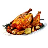 3D Model / Food Set 01 / Roasted Chicken with Potatoes and Rosemary