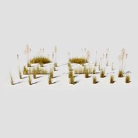 Low Poly Bent Grass Dry Pack
