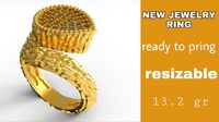 New brand jewelry gold ring