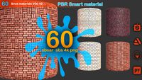 60 Brick Wall Materials Vol 02 PBR 4k SBS SBSAR