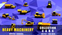 Heavy Machinery low poly base mesh collection