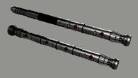 Darth Maul Double-Bladed Lightsaber Pack - Interlocking - 3D Print .STL File