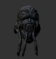 Black Krrsantan headsculpt from The Book Of Boba Fett. READ NOTES FOR SCALING