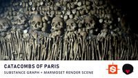 Paris Catacombs Substance Material + Marmoset Render Scene