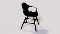 KRISTALIA ELEPHANT CHAIR ON WOODEN BASE