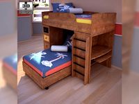 Ashley Alexander Youth Loft bed 3D Model