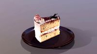 A Slice Of Tiramisu Cake