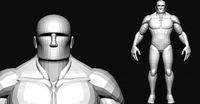 Muscular character base mesh