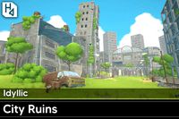 Idyllic City Ruins - Post-Apocalypse