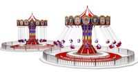 Funfair Swing 3D model