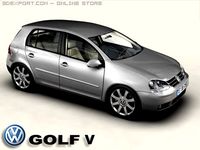 VW Golf V 3D Model